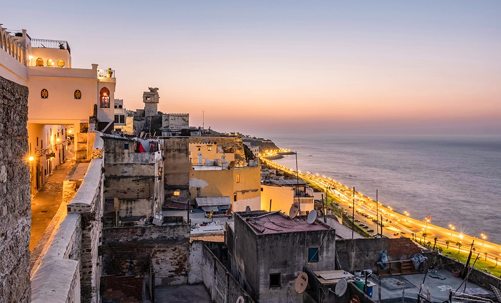 View from Tangier Medina Toward the Atlantic Ocean